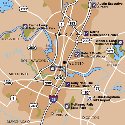 Austin Area Map