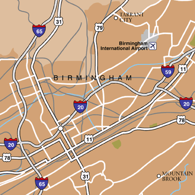 Birmingham Airport Map