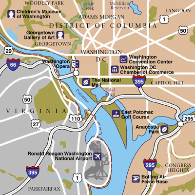 Washington Area Map