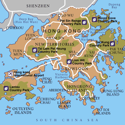 Hong Kong Area Map