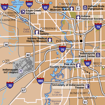 Indianapolis Area Map
