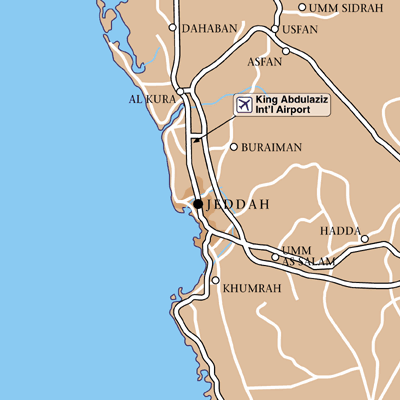 Jeddah Area Map