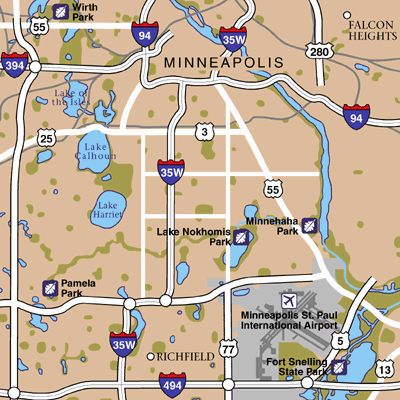 Minneapolis Area Map