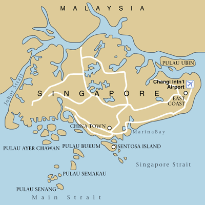 Singapore Area Map