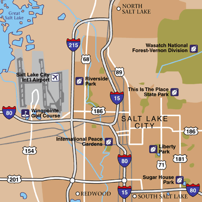Salt Lake City Area Map