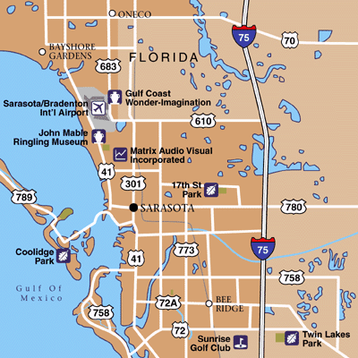 Sarasota Area Map
