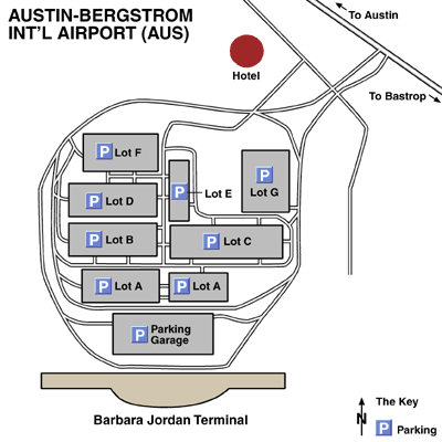 Austin-Bergstrom International Airport Map