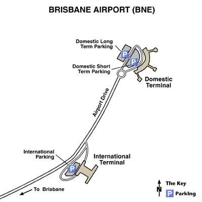 Brisbane Airport Map