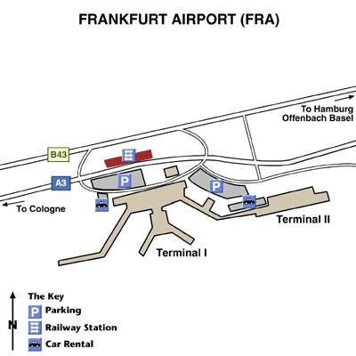 Frankfurt Airport Map