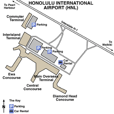 Honolulu International Airport Map
