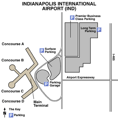 Indianapolis International Airport Map