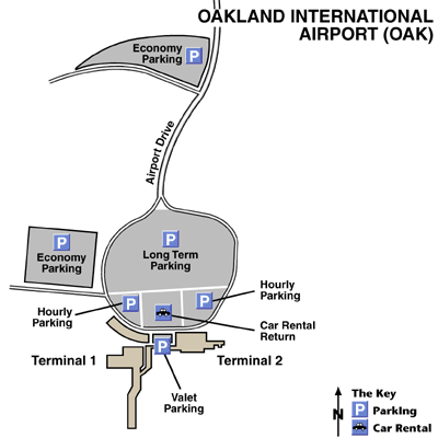 Oakland International Airport Map