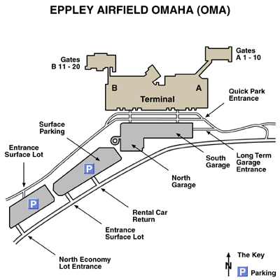 Eppley Airfield Omaha Map