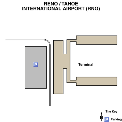 Reno Tahoe International Airport Map