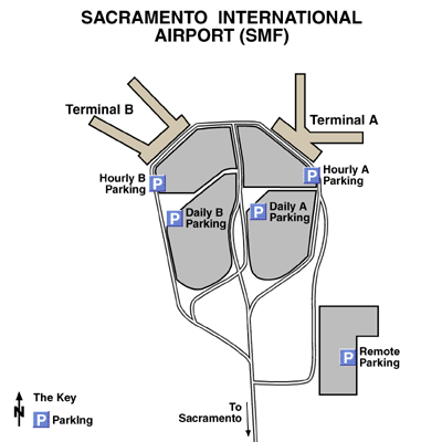 Sacramento International Airport Map
