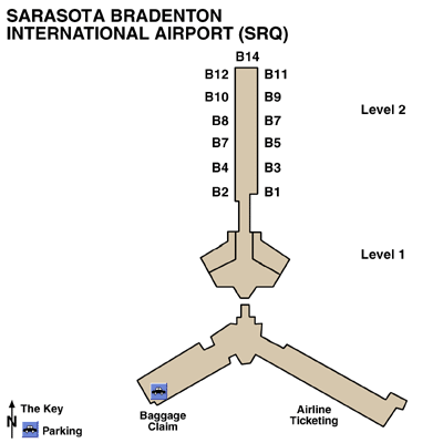 Sarasota Bradenton International Airport Map